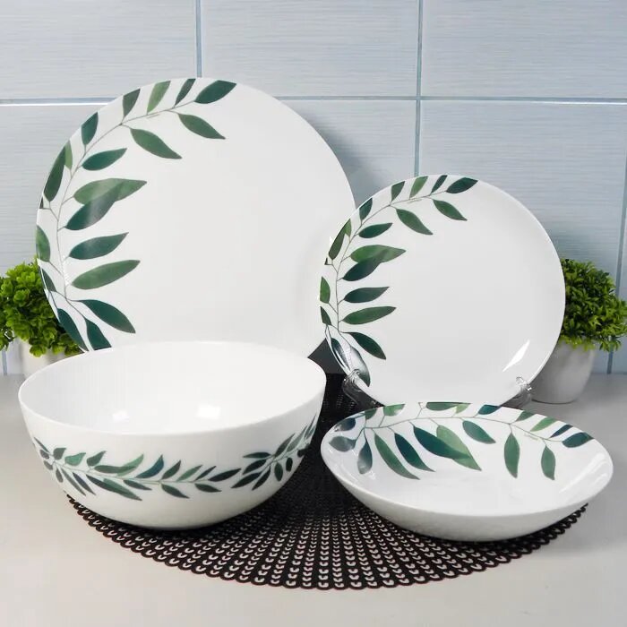 Столовый сервиз Luminarc на 6 персон, 46 предметов LEAVES DELIGHT — фото 1