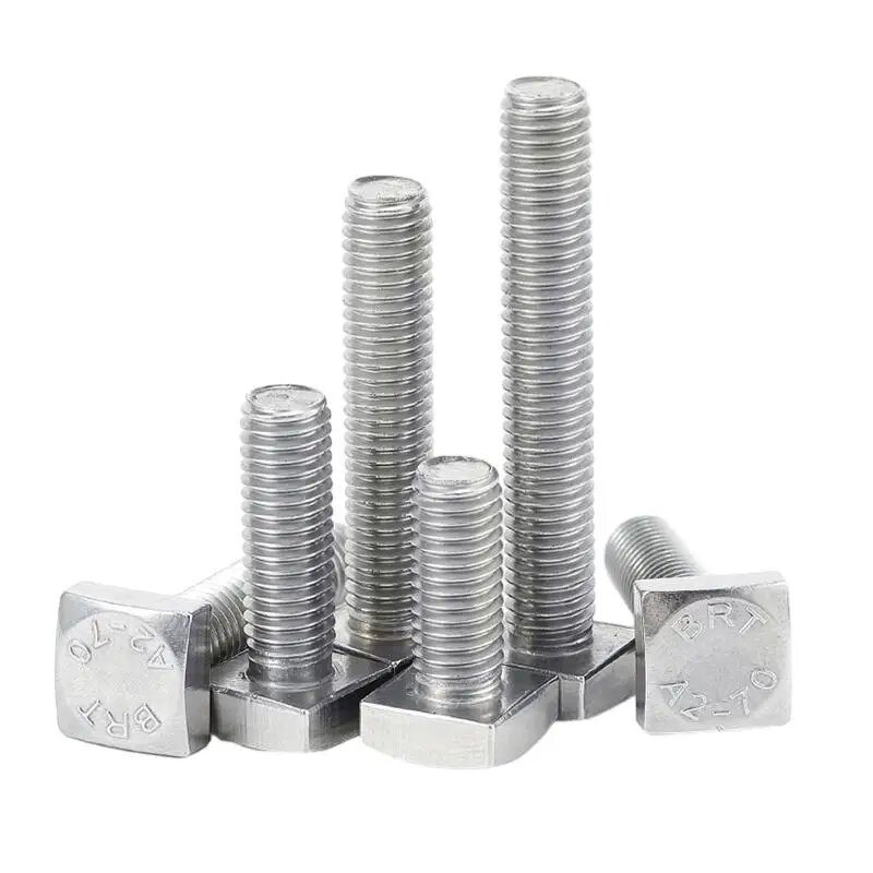 Болт с квадратной головкой из нержавеющей стали 304 с полной резьбой длина 6 мм ~ 100 мм GB35 M4 M5 M6 M8 M10 M12 Болт с квадратной головкой M6(5Pcs) 30mm