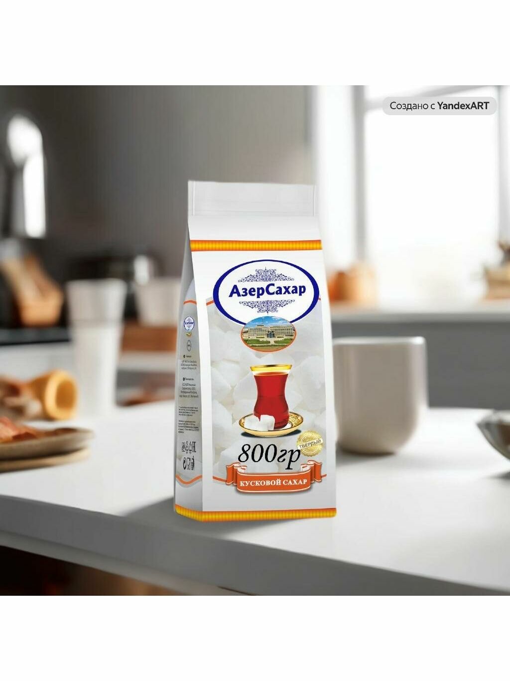 Сахар кусковой Azer Seker, белый, свекольный, органический, Азербайджан, 800гр