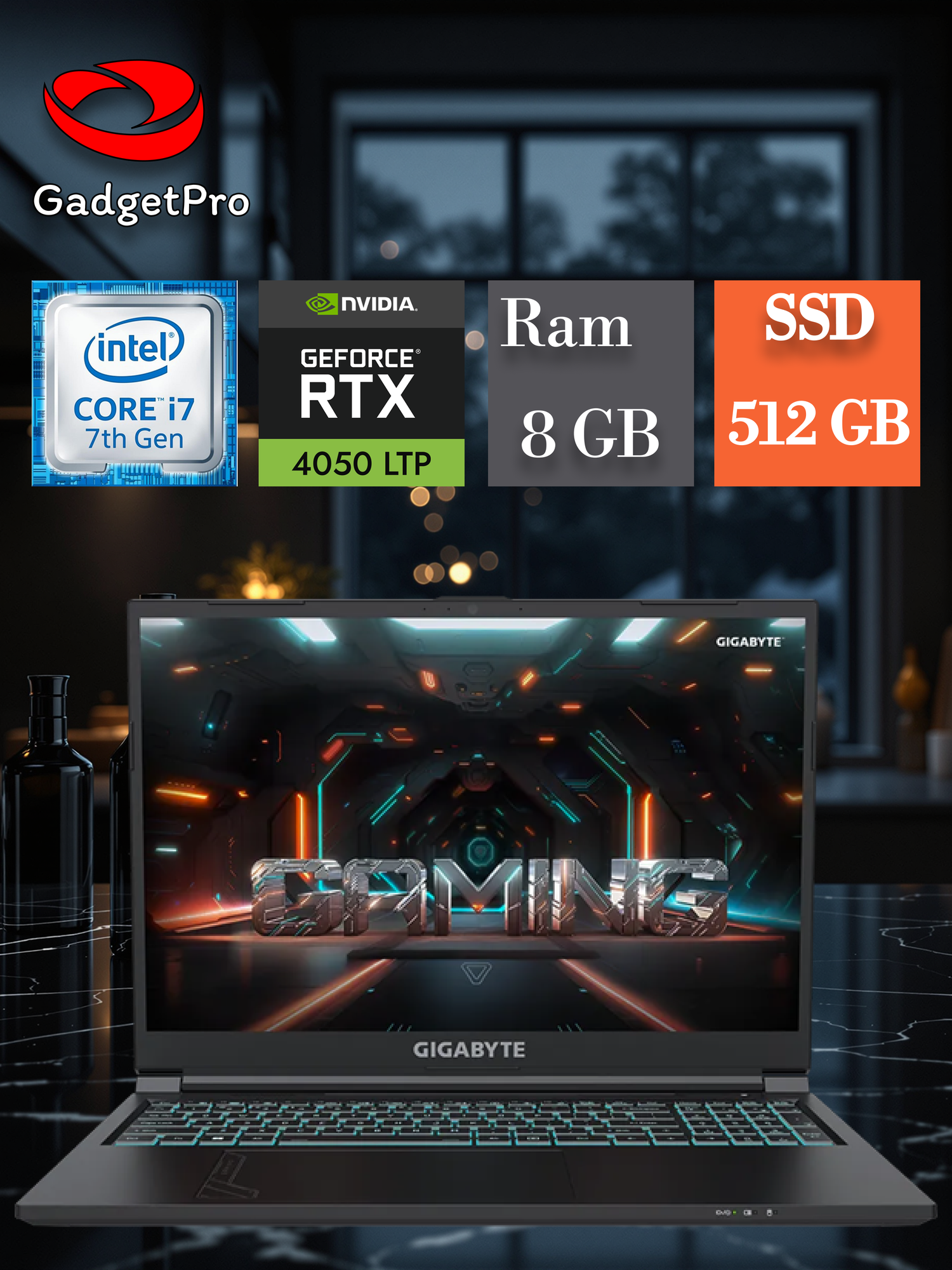Ноутбук GIGABYTE AORUS 16X 16.0" QHD IPS 165Гц Intel Core i7-13650HX 16ГБ DDR5 1ТБ SSD RTX 4060 8ГБ Без ОС серый