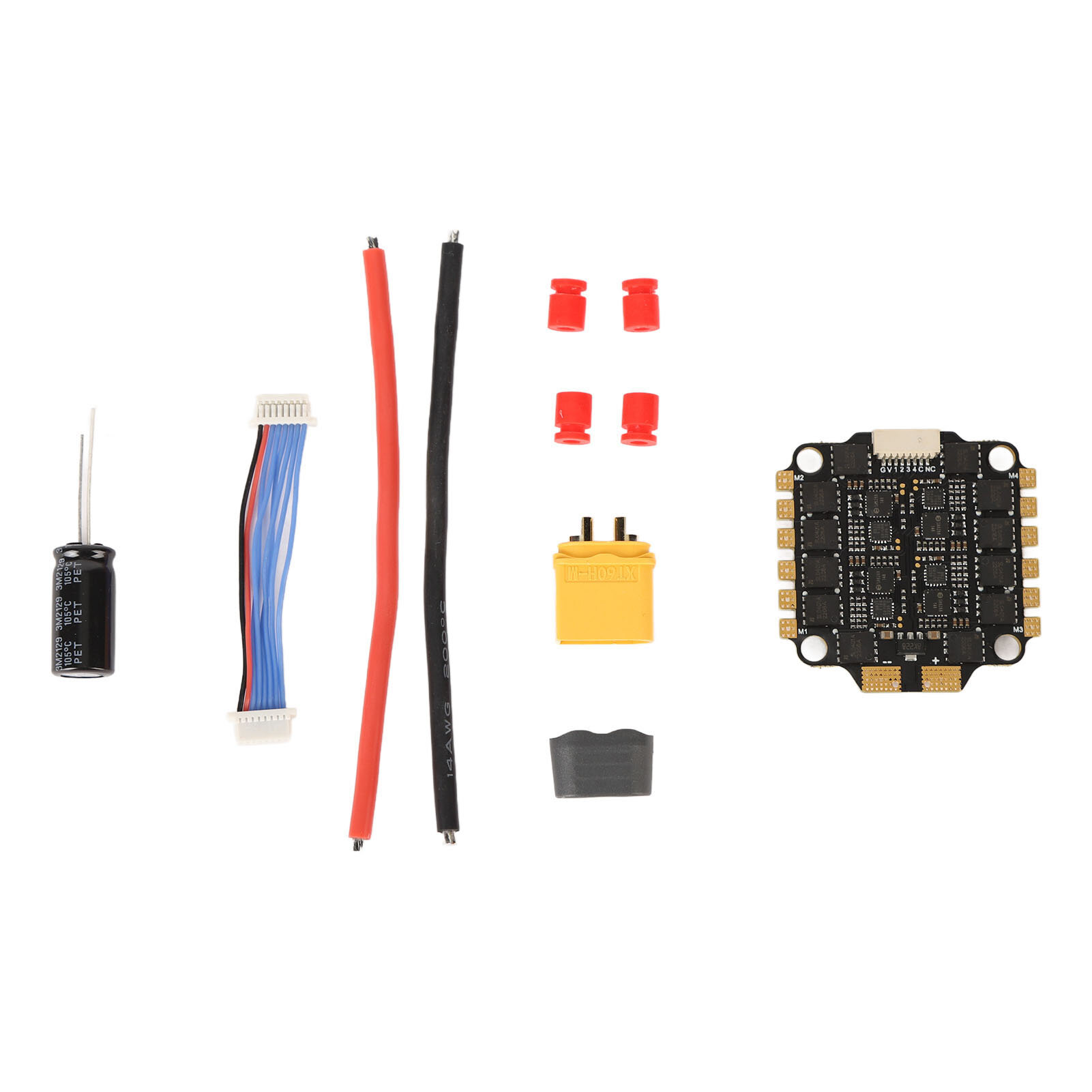 60A 4 в 1 Бесщеточный ESC с Быстрой Реакцией и Анти-Помехами для FPV Машин и Дронов