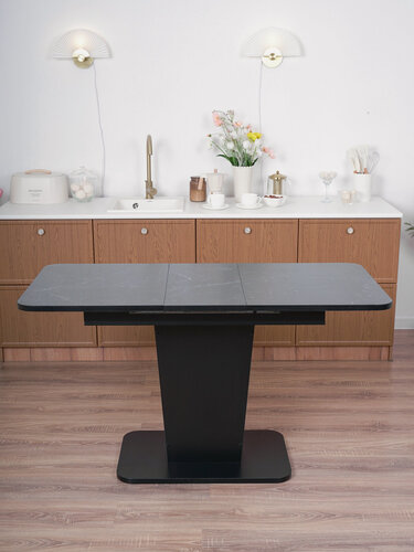 Изображение товара Стол кухонный обеденный раздвижной Грант 108(138)х68см ПластикNo3125ЛДСПчерное