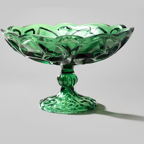 Фруктовница Lefard "Elegia" emerald 29х18,5 см