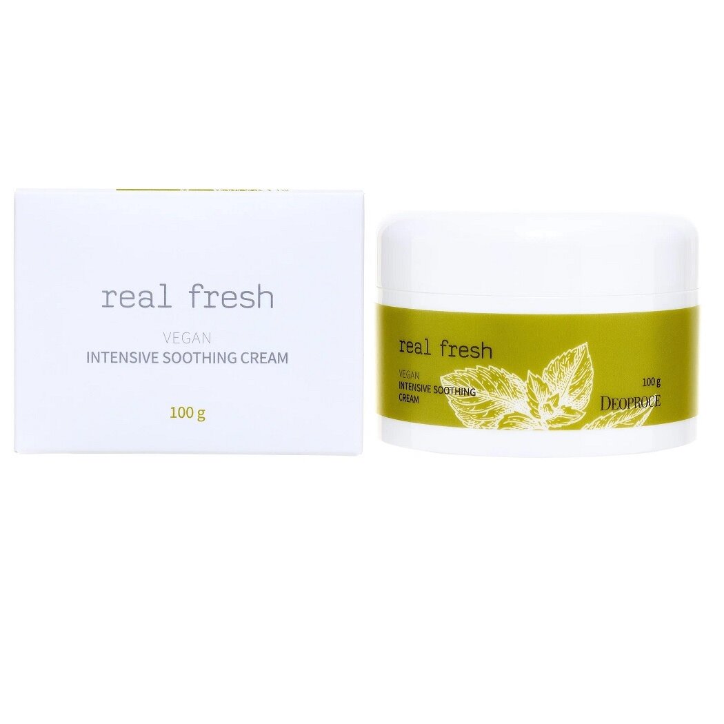 Крем для лица Real Fresh Vegan Intensive Soothing Cream 100 гр (Deoproce)