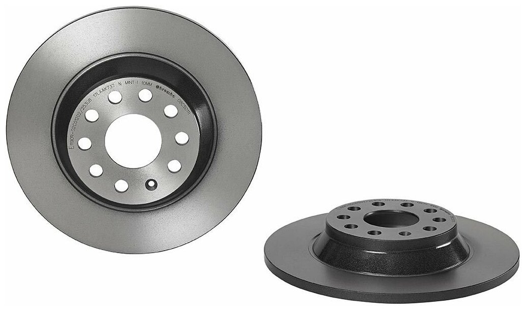 Диск тормозной 08. C501.11, 08C50111 (упаковка 2 шт.), Brembo 08. C501.11