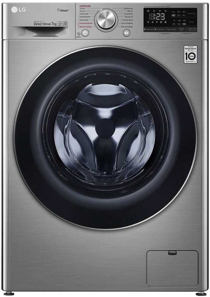 Стиральная машина LG F2V5PS2S , 8кг, с функцией подачи пара, инверторный мотор — фото 1