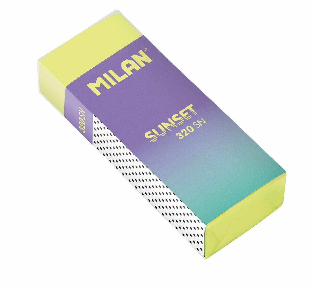 MILAN набор 2 ластика 320 Sunset в блистере 6,1 х 2,3 х 1,2 см, арт. BPM10452 — фото 1