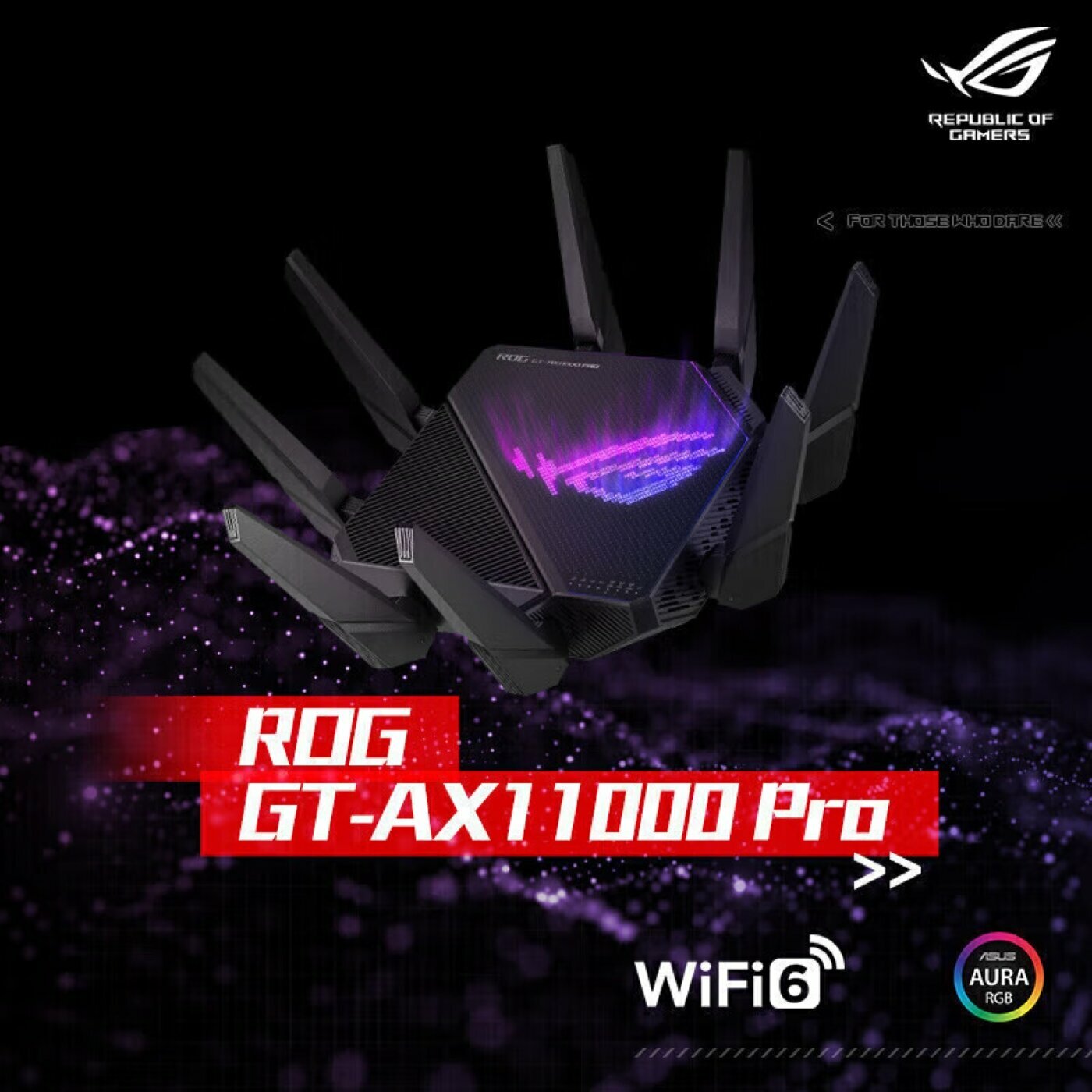 (ASUS) беспроводной маршрутизатор ROG-GT-AX11000 Pro, гигабитный/трехдиапазонный 10-гигабитный игровой маршрутизатор, маршрутизатор WiFi6/Octopus Pro/Ai