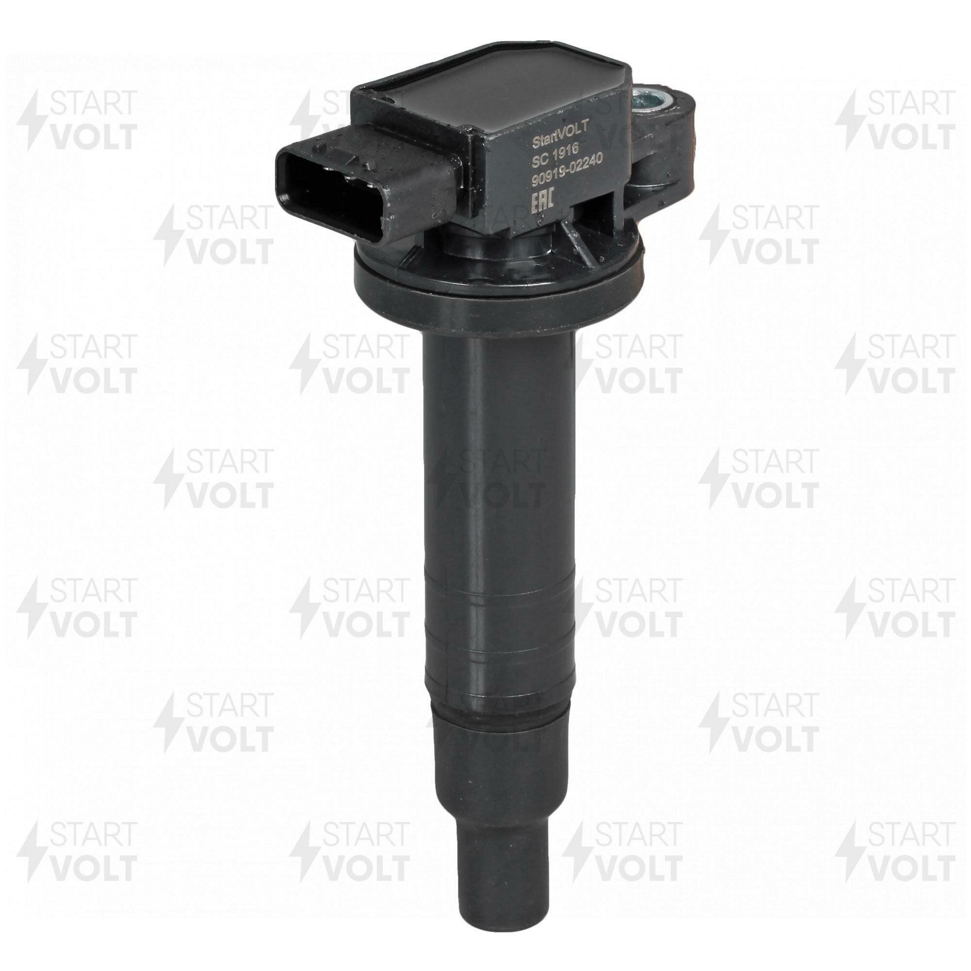Startvolt катушка зажигания для а/м toyota vitz (00-)/corolla (13-) 1.0i/1.5i (sc 1916) sc1916