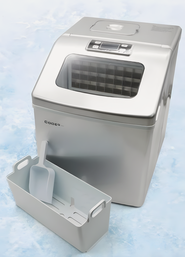 Изображение товара Льдогенератор для дома COOLEQ ZBC-18 кубики. Ледогенератор заливной. Генератор льда для кафе, бара, дома