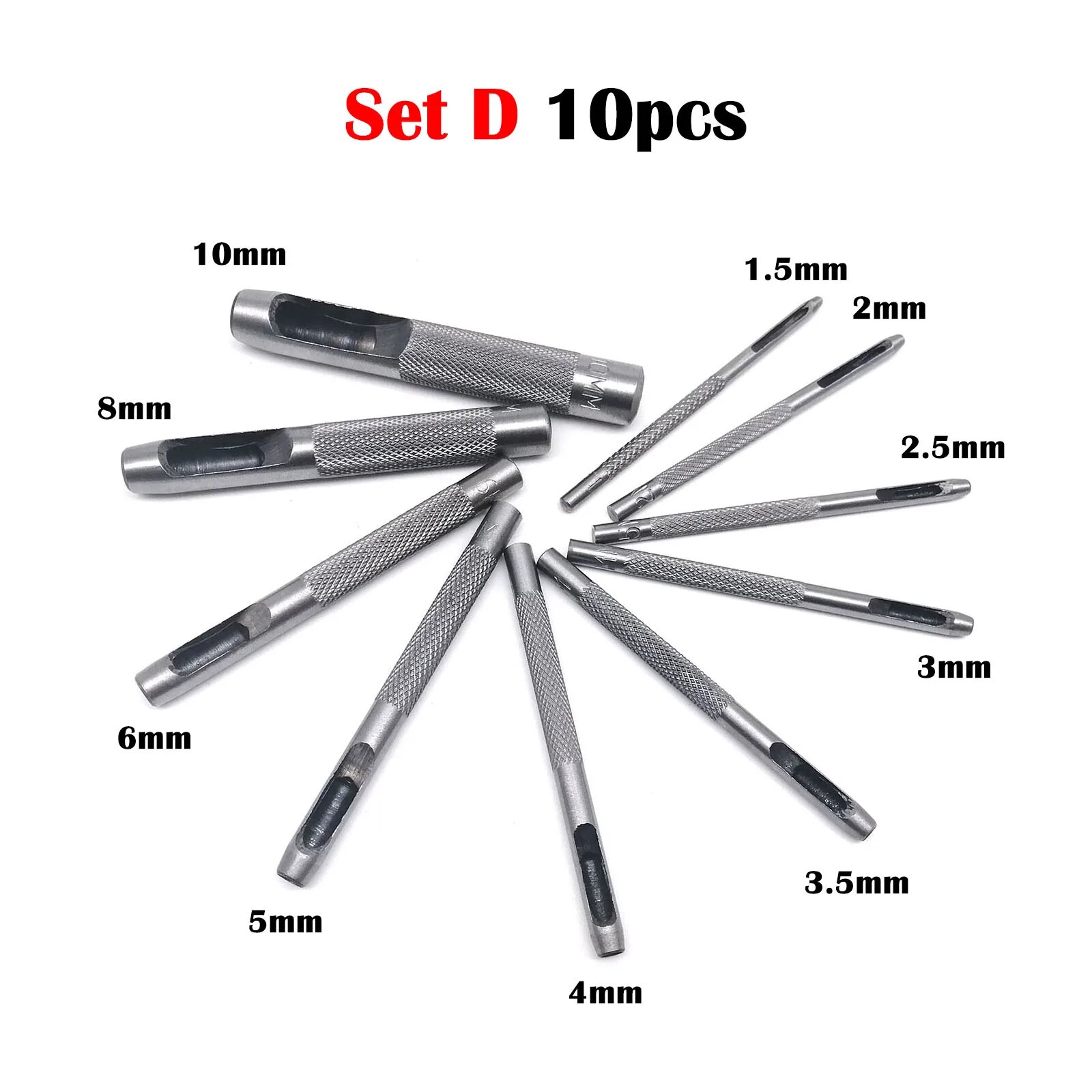Комплект дыроколов Michastu Set D 10pcs, серый