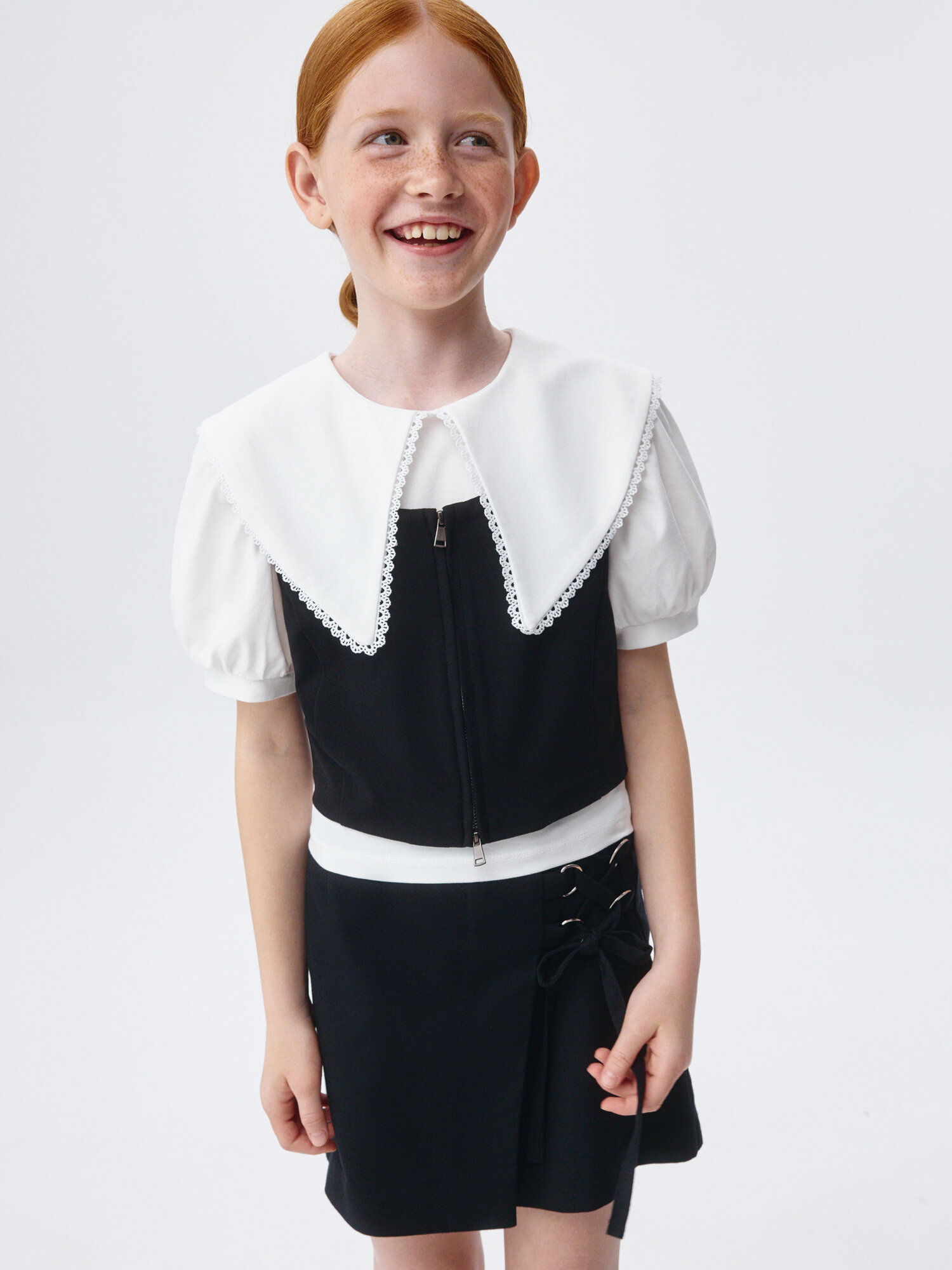 Школьный жилет Sela, размер 158, черный