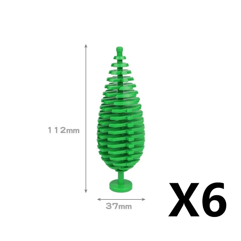 Зеленые елки BRICKPANDA CJ159-6PCS, 6 шт.