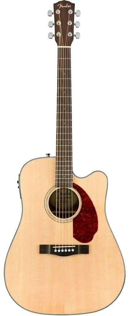 Fender CC-140SCE Concert Nat w/case электроакустическая гитара, цвет натуральный, с кейсом