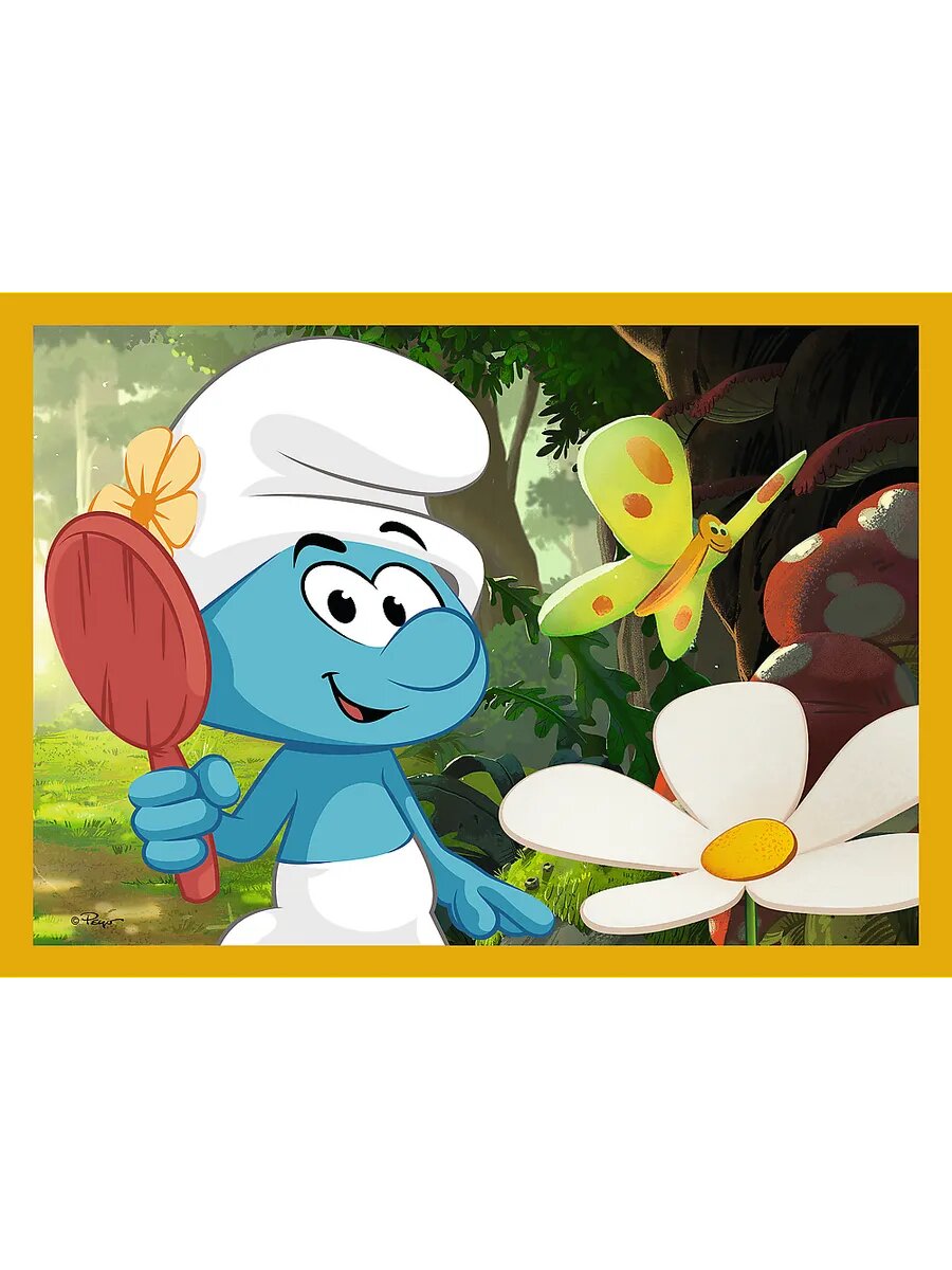 Жизнь в деревне смурфиков, 35х48х54х70 деталей, — фото 1