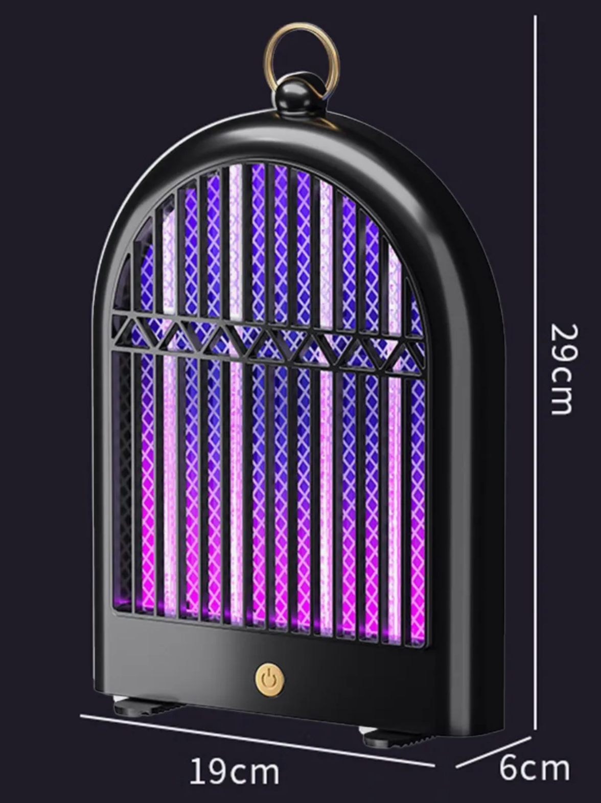 Изображение Антимоскитная лампа от насекомых, лампа ловушка от комаров, ультрафиолетовая, черная