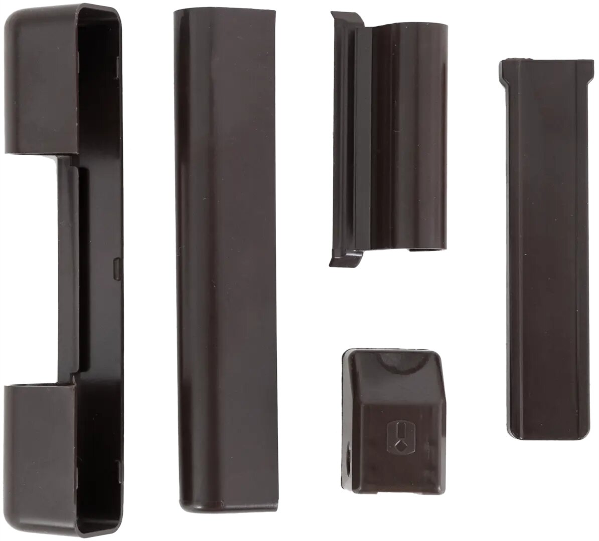 Комплект декоративных накладок для оконных петель Jet цвет тёмно-коричневый