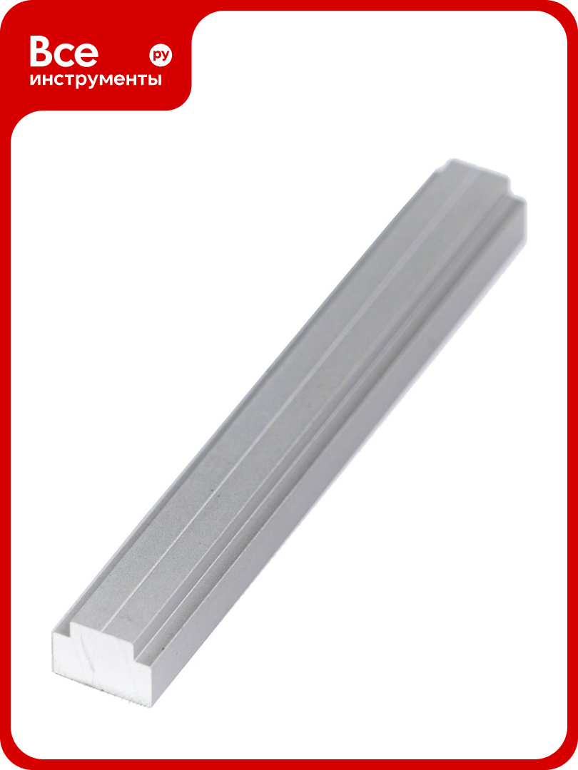 Профиль-ползун PR TR013/1SM 13 мм 0.5 м 0.147 кг анодирование серебро матовое GlobalTOOLS GT-005-106-0001