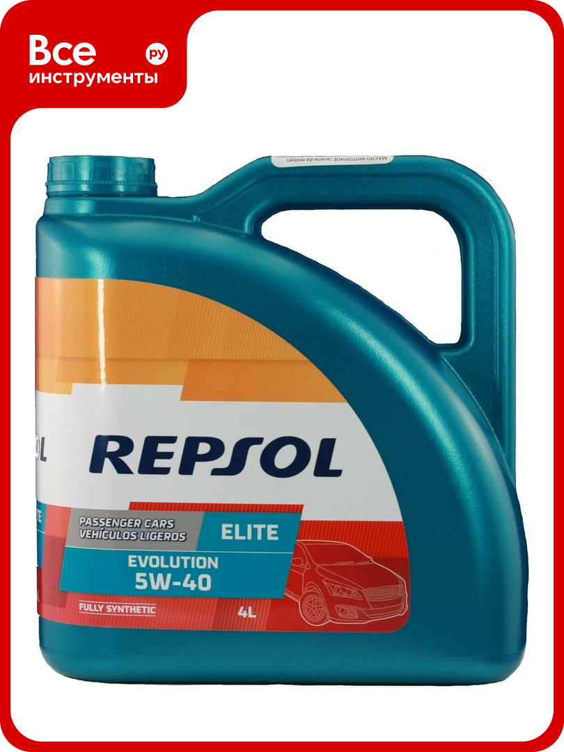 Синтетическое моторное масло REPSOL ELITE EVOLUTION 5W40 A3/B4/C3 4л 6052/R 6052R