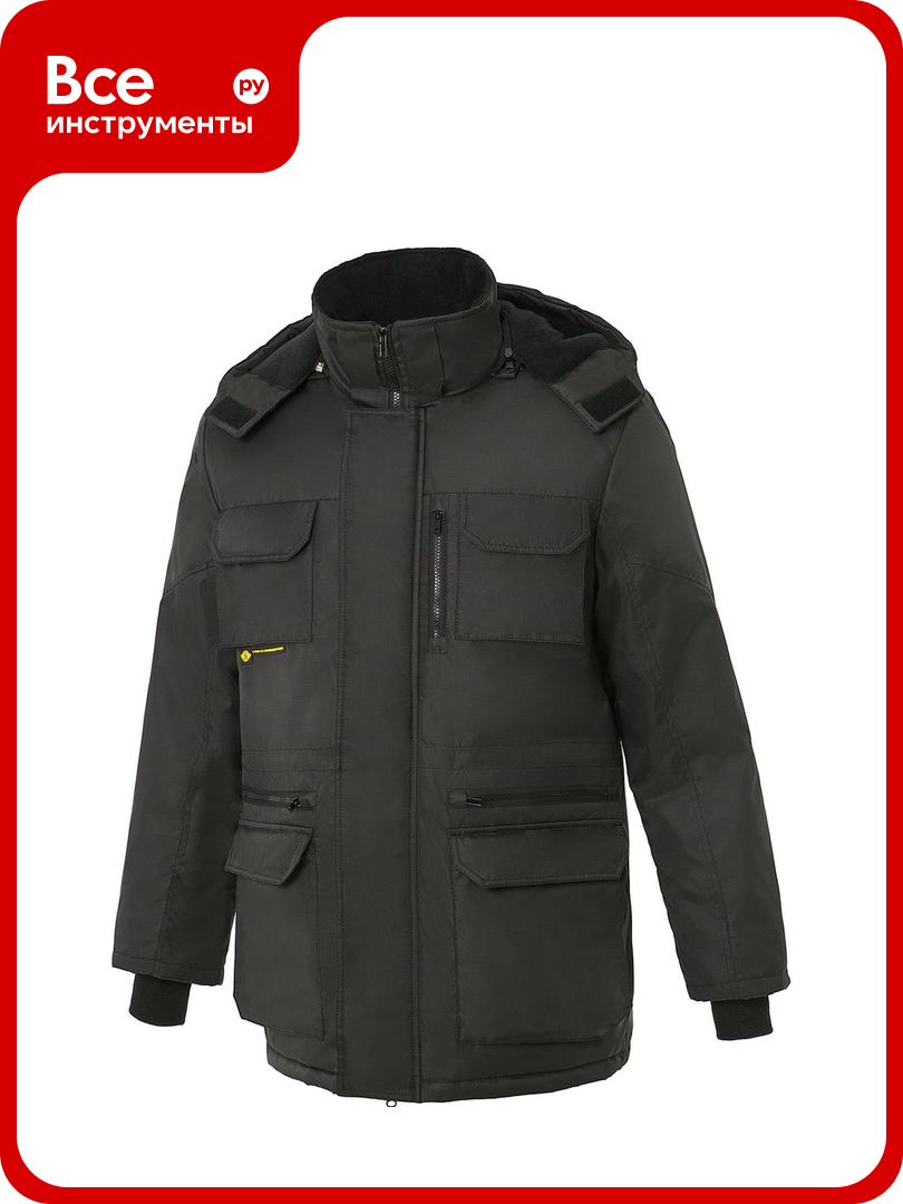 Куртка союзспецодежда страйк утепленная черная р.48-50 рост 182-188 2000000181486