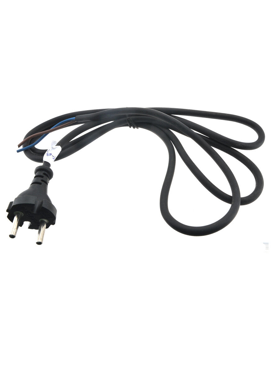 Шнур сетевой резиновый 2х0.75мм 2м для машины шлифовальной вибрационной URAGAN PSV-520