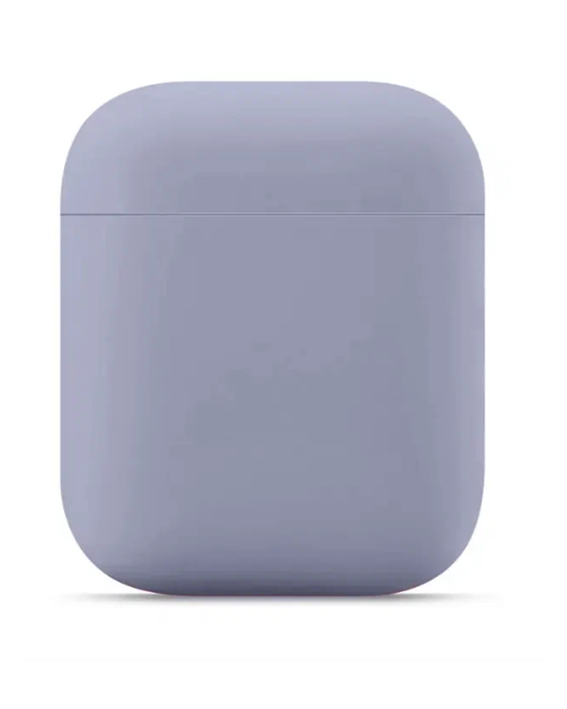 Чехол силиконовый Case Protection для Airpods 1/2, лавандовый — фото 1