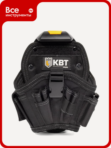 Изображение товара Поясная модульная сумка на клипсе КВТ СМ-04 серия Quick-Lock 83138, 55 мм полиэстер Оксфорд, с шестью внешними карманами
