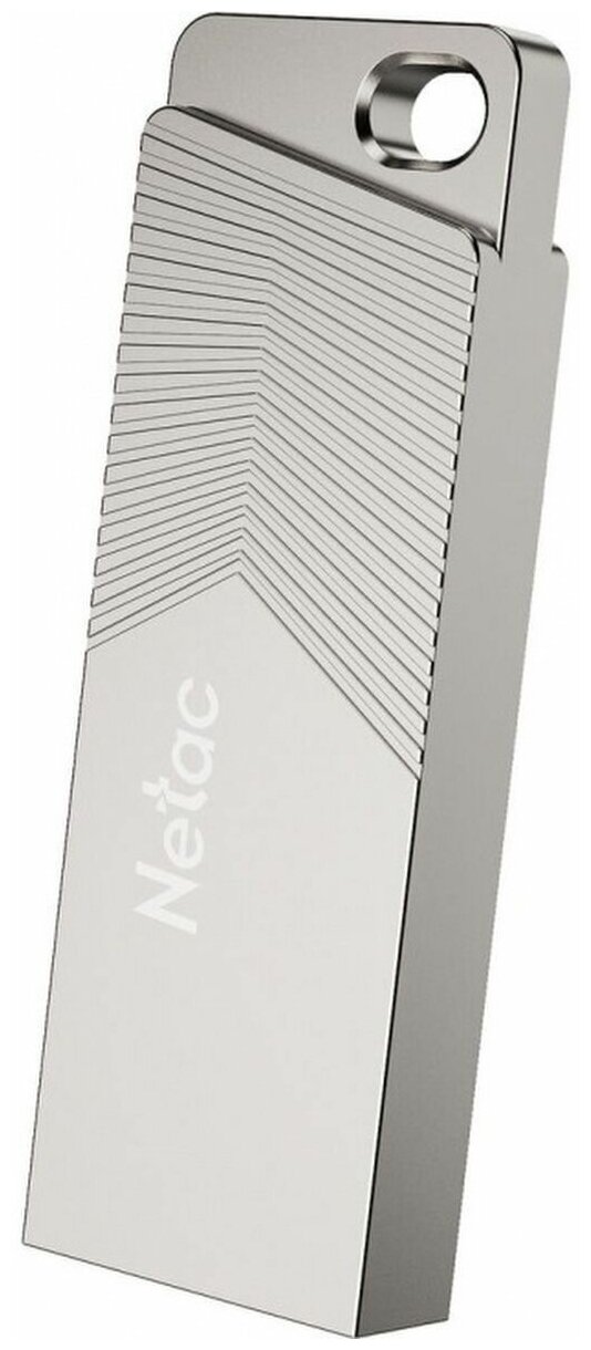 Флешка Netac UM1, 128 ГБ, USB 3.2, серебристый (NT03UM1N-128G-32PN) — фото 1