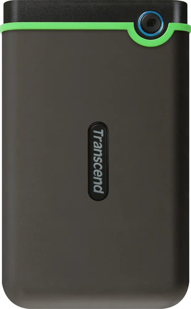 Transcend StoreJet 25M3 2 TB — внешний портативный HDD с USB 3.1, MIL‑STD‑810G противоударным корпусом