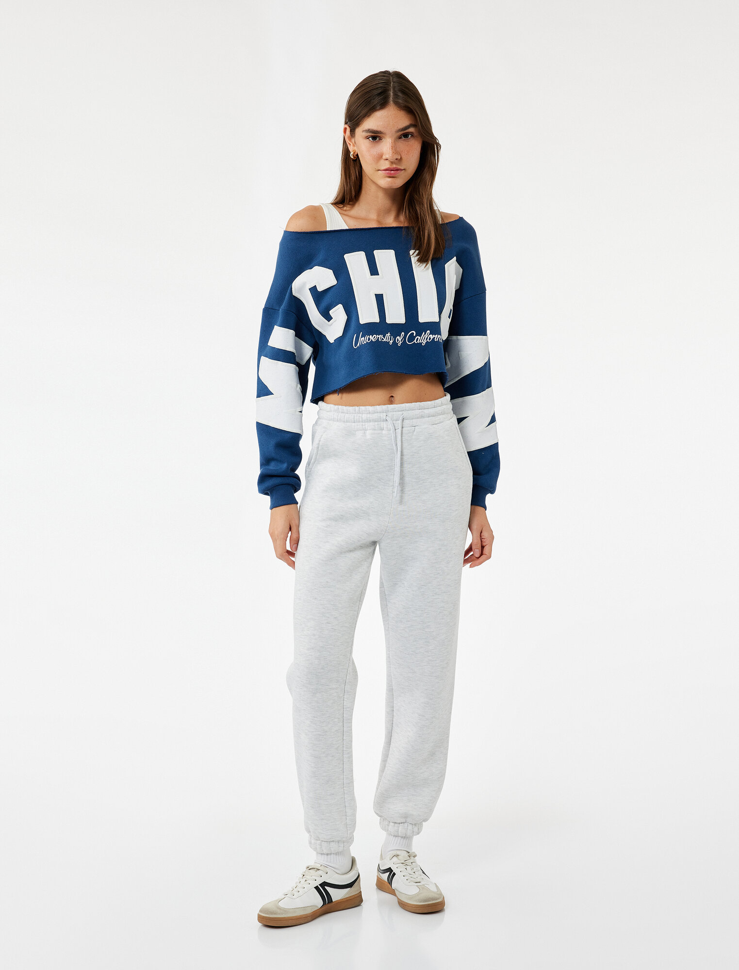 Брюки спортивные KOTON размер L светло-серый