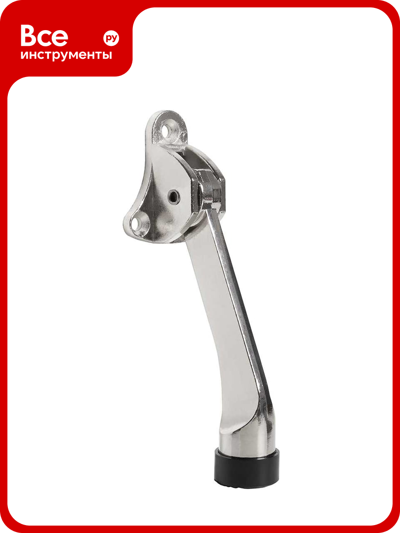 Дверной напольный упор FUARO DS-100 SN (матовый никель) козья ножка 46127