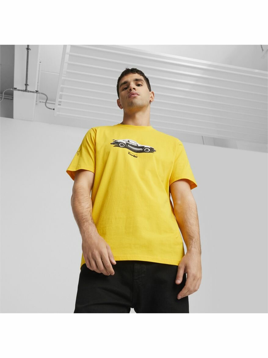 Футболка PUMA PL Graphic Tee, 1 шт., размер S, Желтый