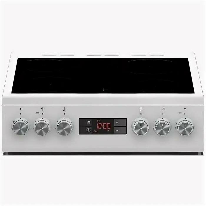 Плита электрическая BEKO FSM 57300 GW, 55 л, стеклокерамика, белый