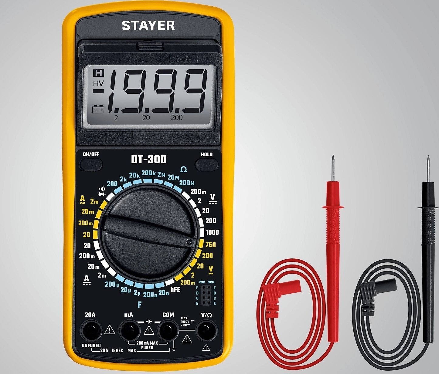 Цифровой мультиметр STAYER 45321 — фото 1