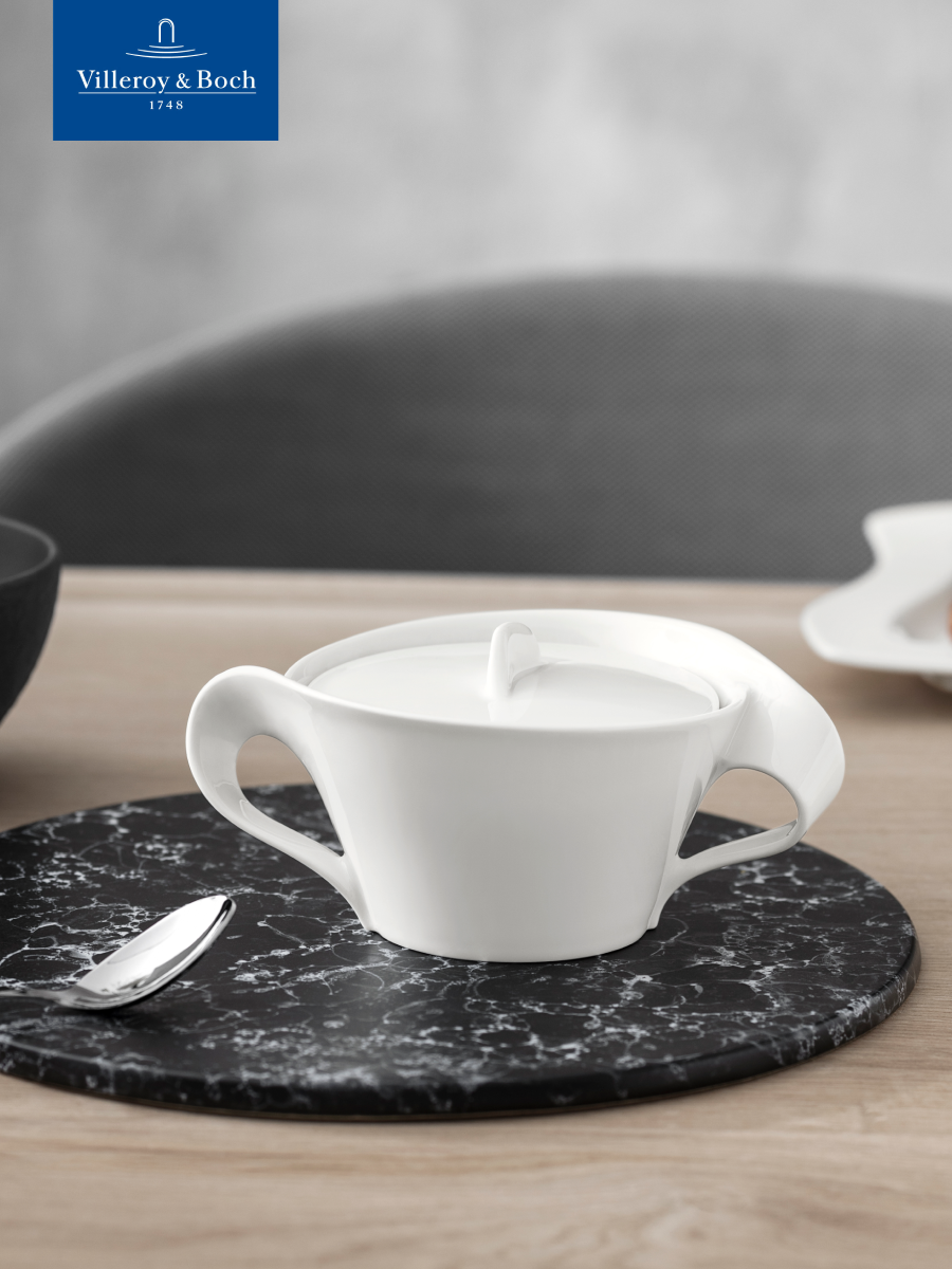 Сахарница с крышкой 230 мл, NewWave, Villeroy & Boch, Премиум-Фарфор