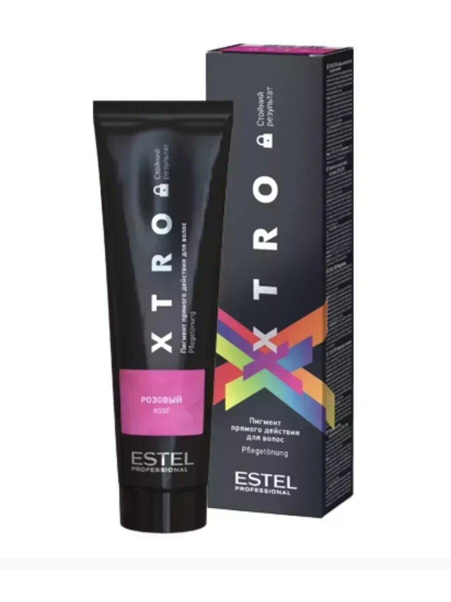 Пигмент прямого действия ESTEL для волос XTRO BLACK Розовый, 100 мл