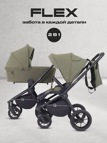 Изображение товара Коляска для новорожденных 2 в 1 Rant Flex RA076, Green (зеленый)