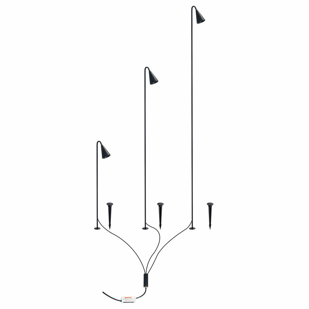 Грунтовый светильник Arte Lamp MULIPHEIN A1084PA-3BK LED / черный