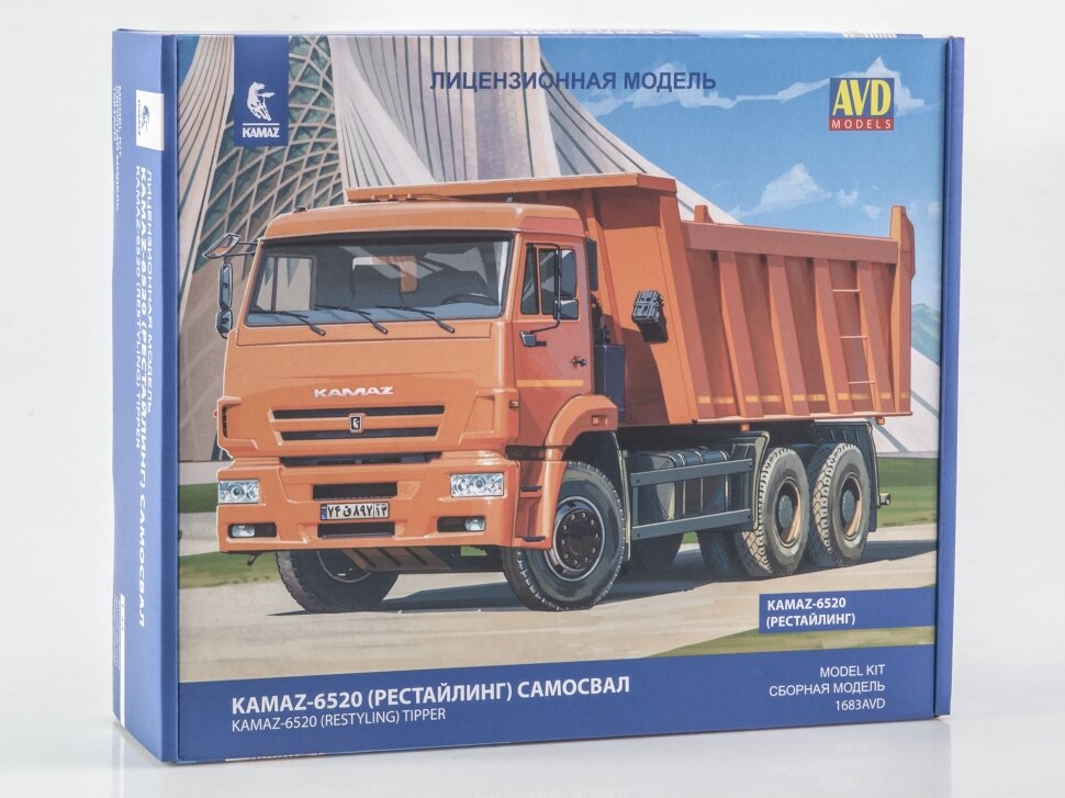 Сборная модель Самосвал KAMAZ-6520 рестайлинг (1/43) 1683AVD