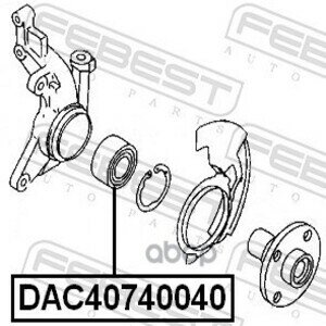 Подшипник ступичный передний Febest арт. dac40740040