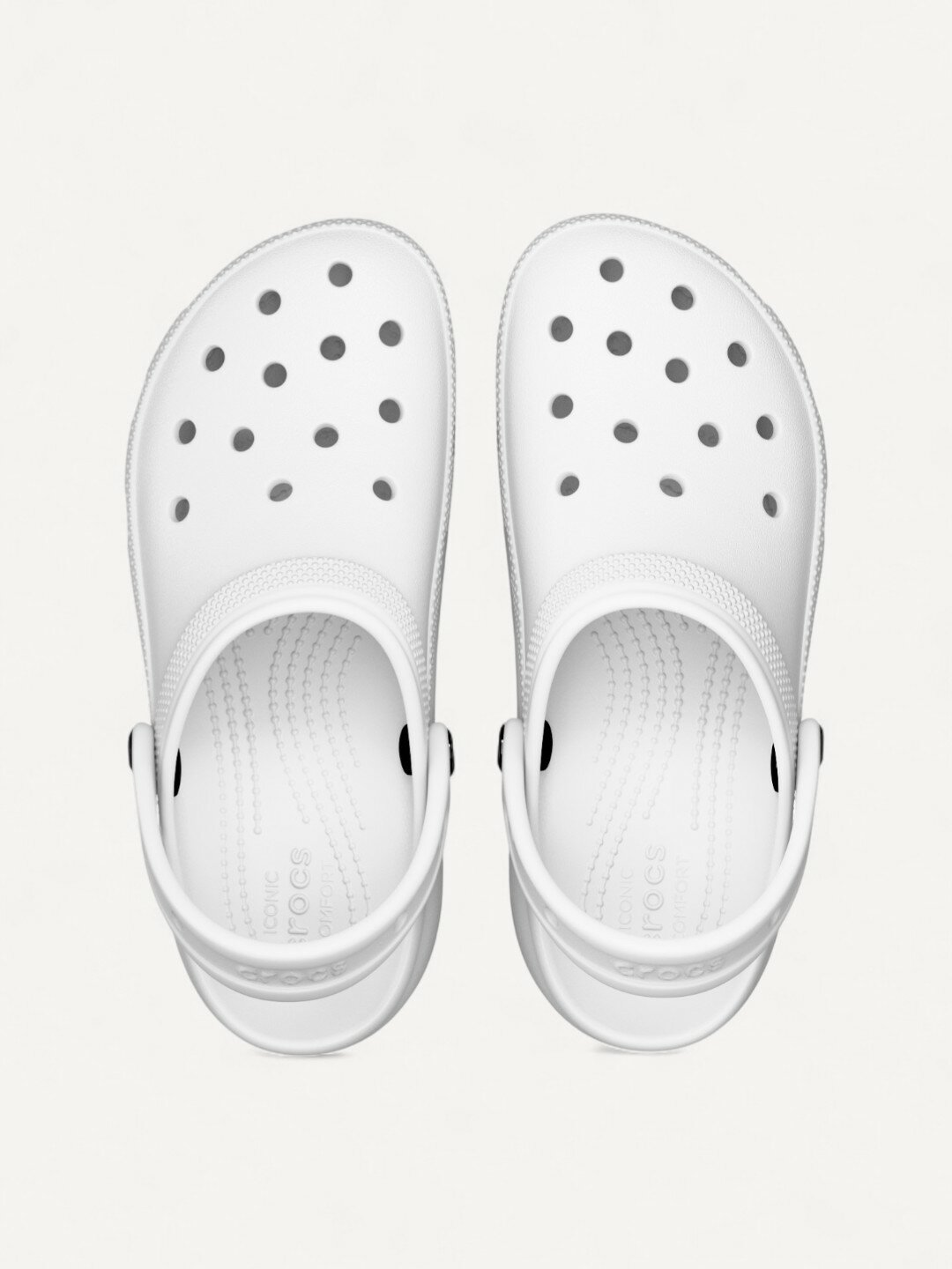 Сабо Crocs Classic Platform, размер M8/W10, белый — фото 1