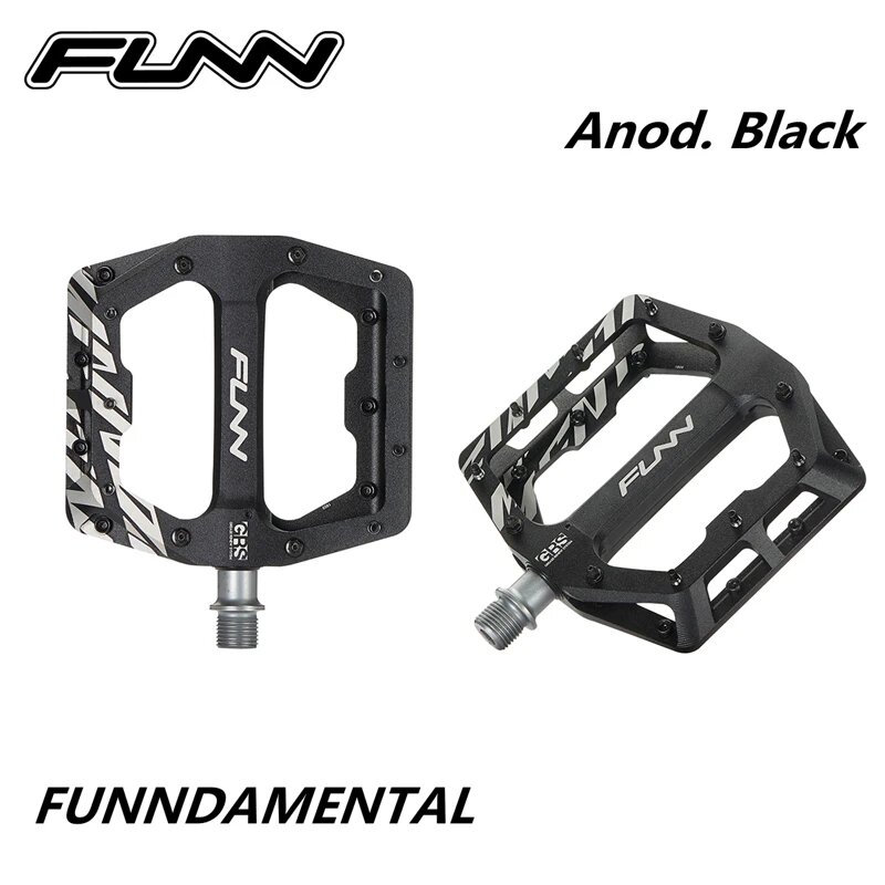 FUNN FUNNDAMENTAL-Alloy MTB педаль, плоская платформа, взрывной черный Черный, Black