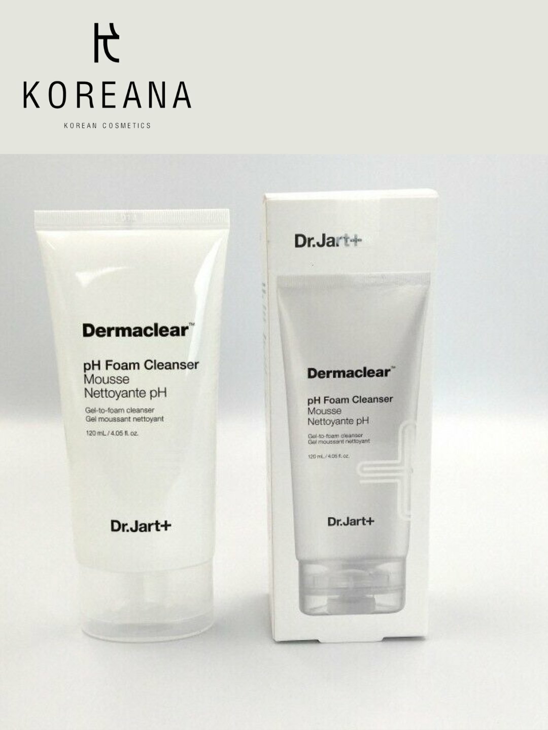 Мягкая гель-пенка для чувствительной кожи Dr. Jart+ Dermaclear pH Foam Cleanser 120ml