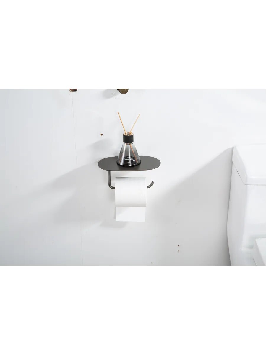 Бумагодержатель с полочкой настенный GAPPO G30703-9 — фото 1