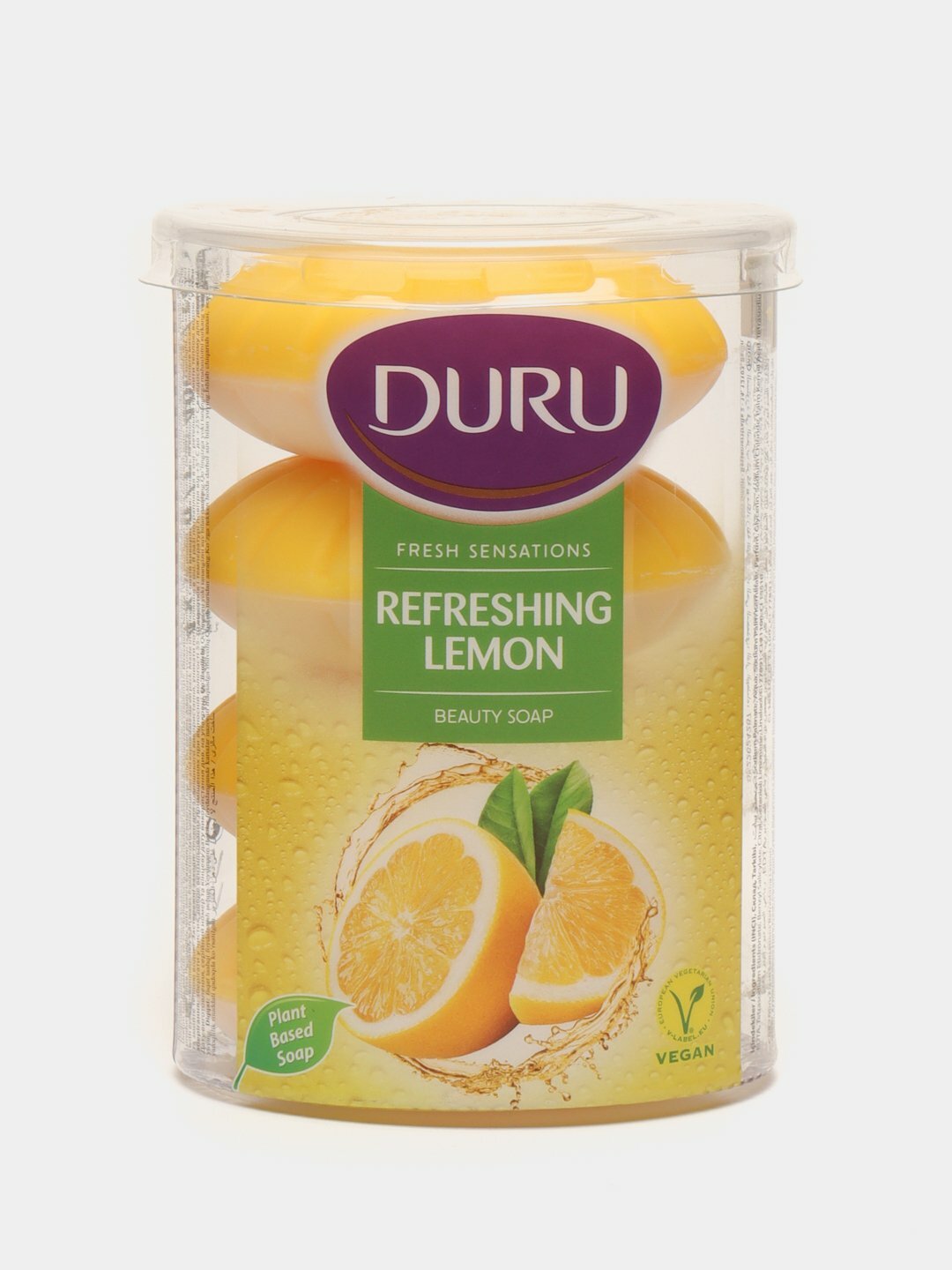 Мыло Duru PVC 1+1 Лимон, 100 г * 4 шт — фото 1