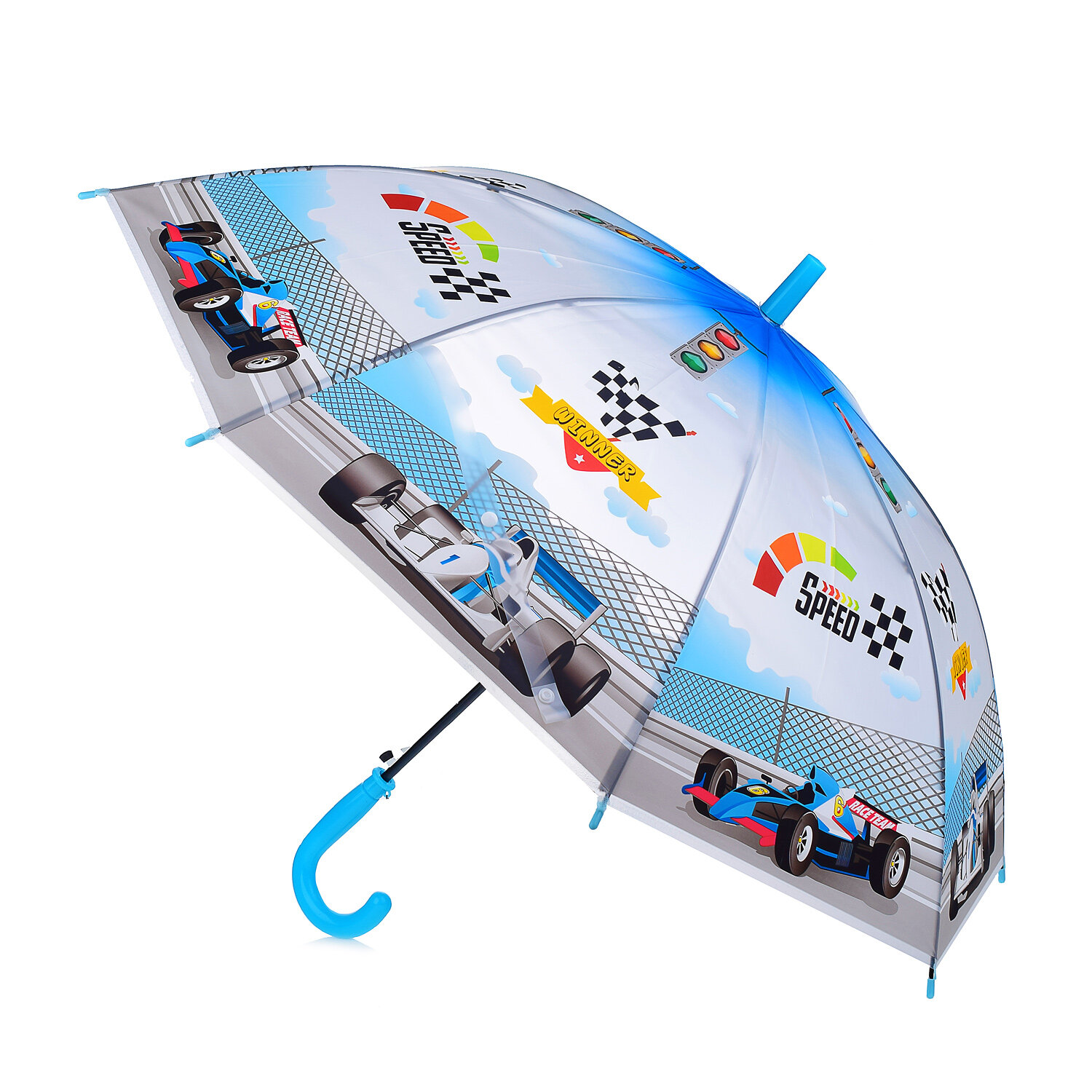 Зонт-трость Oubaoloon голубой