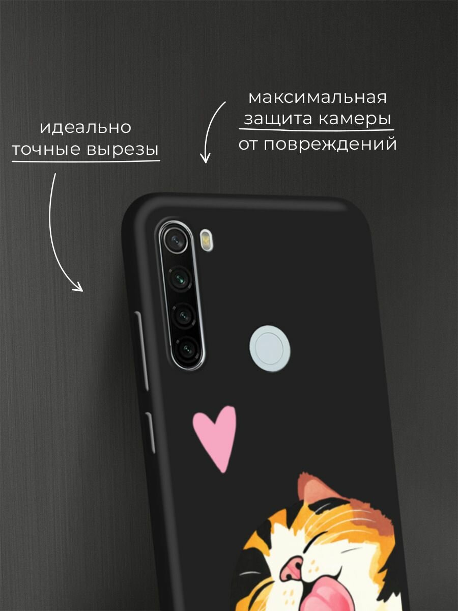 Черный матовый чехол на Xiaomi Redmi Note 8T / Сяоми Редми Нот 8Т с принтом "Лизь" — фото 1
