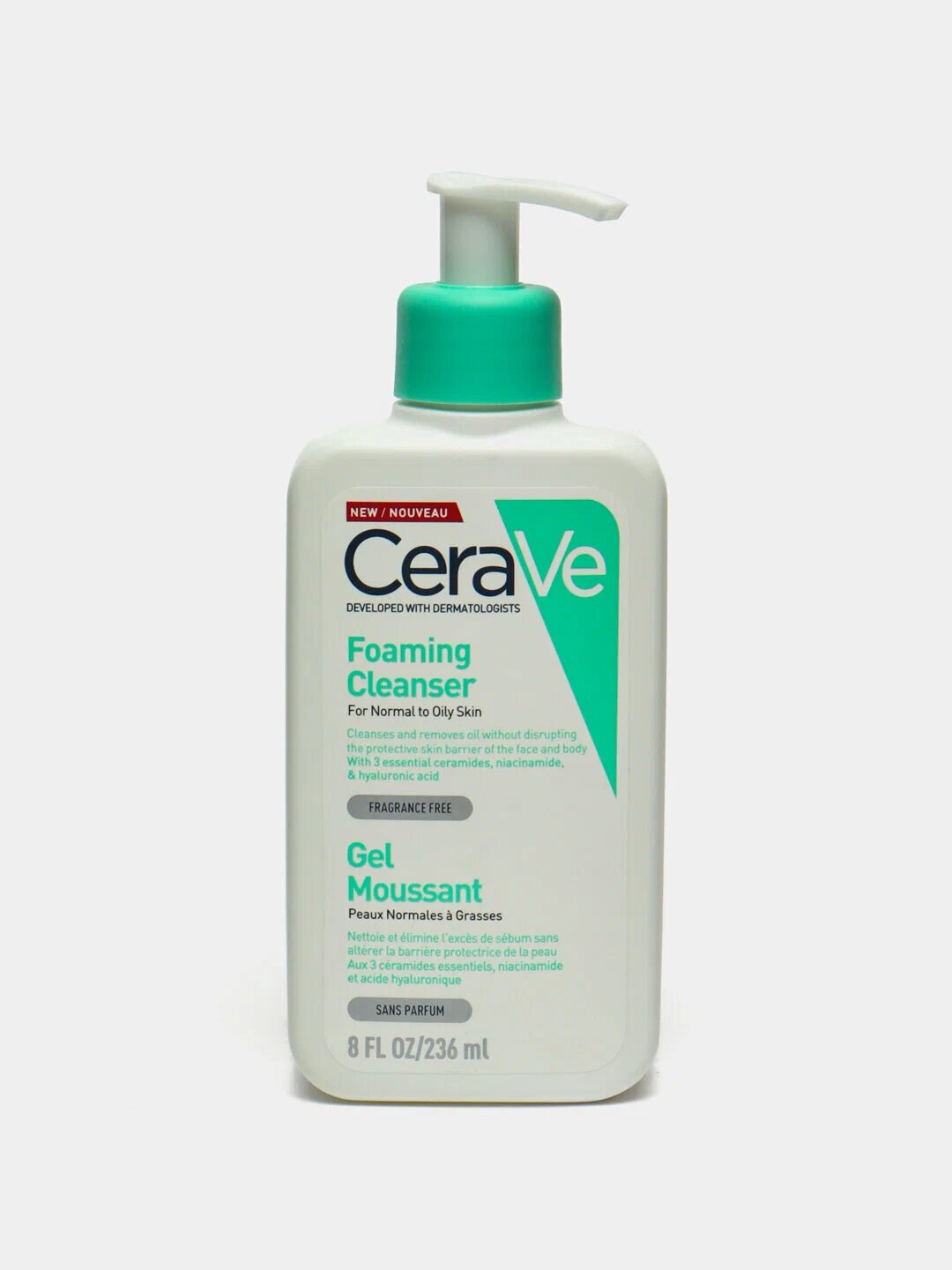 Очищающее средство для лица, гель-пенка для умывания, для всех типов кожи, 236 мл