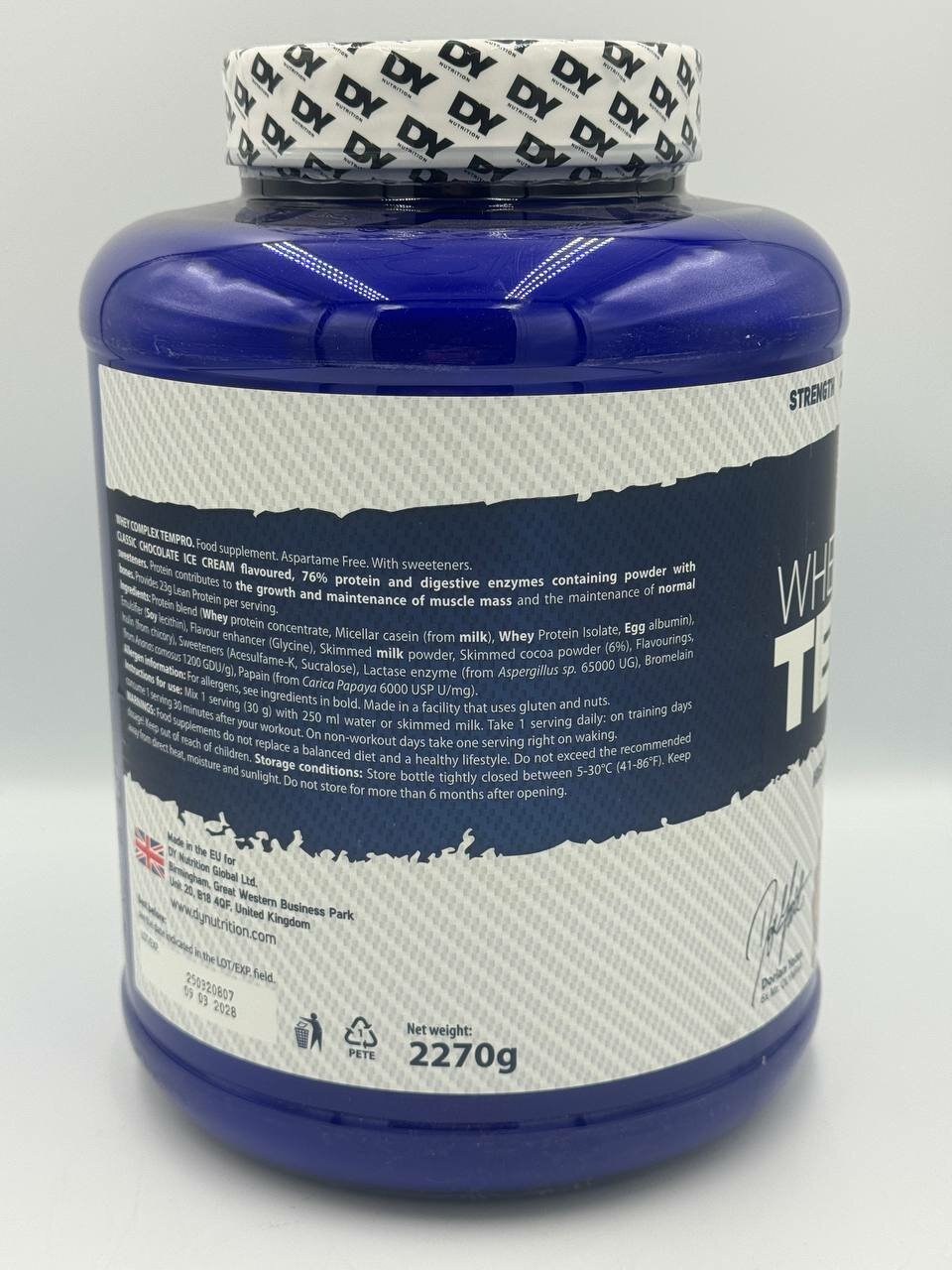 DY Whey complex TEMPRO 2,3kg вкус classic chocolate для мыщц — фото 1