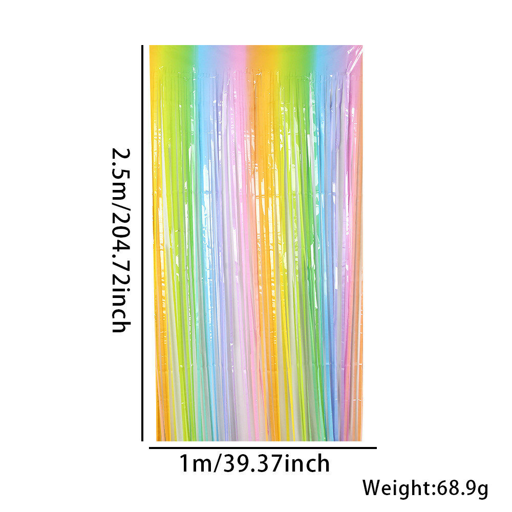 Элегантные градиентные занавески с макаронами для свадебного и праздничного декора, 2.5 м